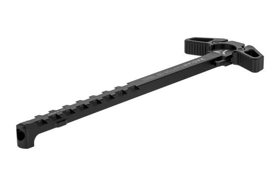 Radian Weapons AR-308 Raptor SD Ambiextrous vented charging handle in black is treated with a durable hardcoat anodized black.